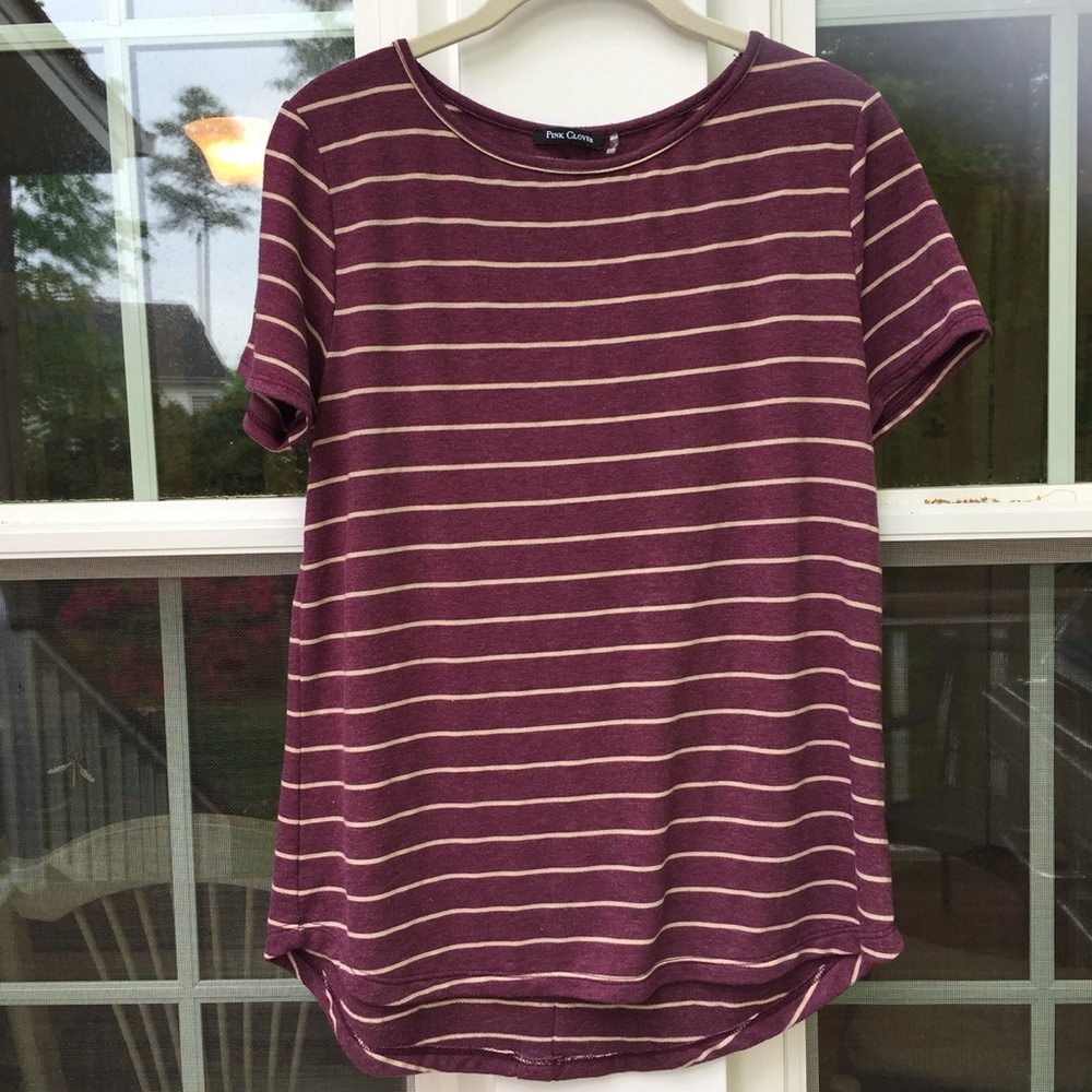 Pink Clover Daisee Button Back Detail Top